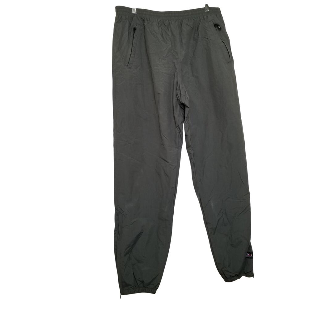 Outersport Green Nylon Lined Hiking Joggers Ski Track Pants VINTAGE Mens XLarge